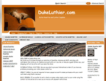 Tablet Screenshot of dukeluthier.com